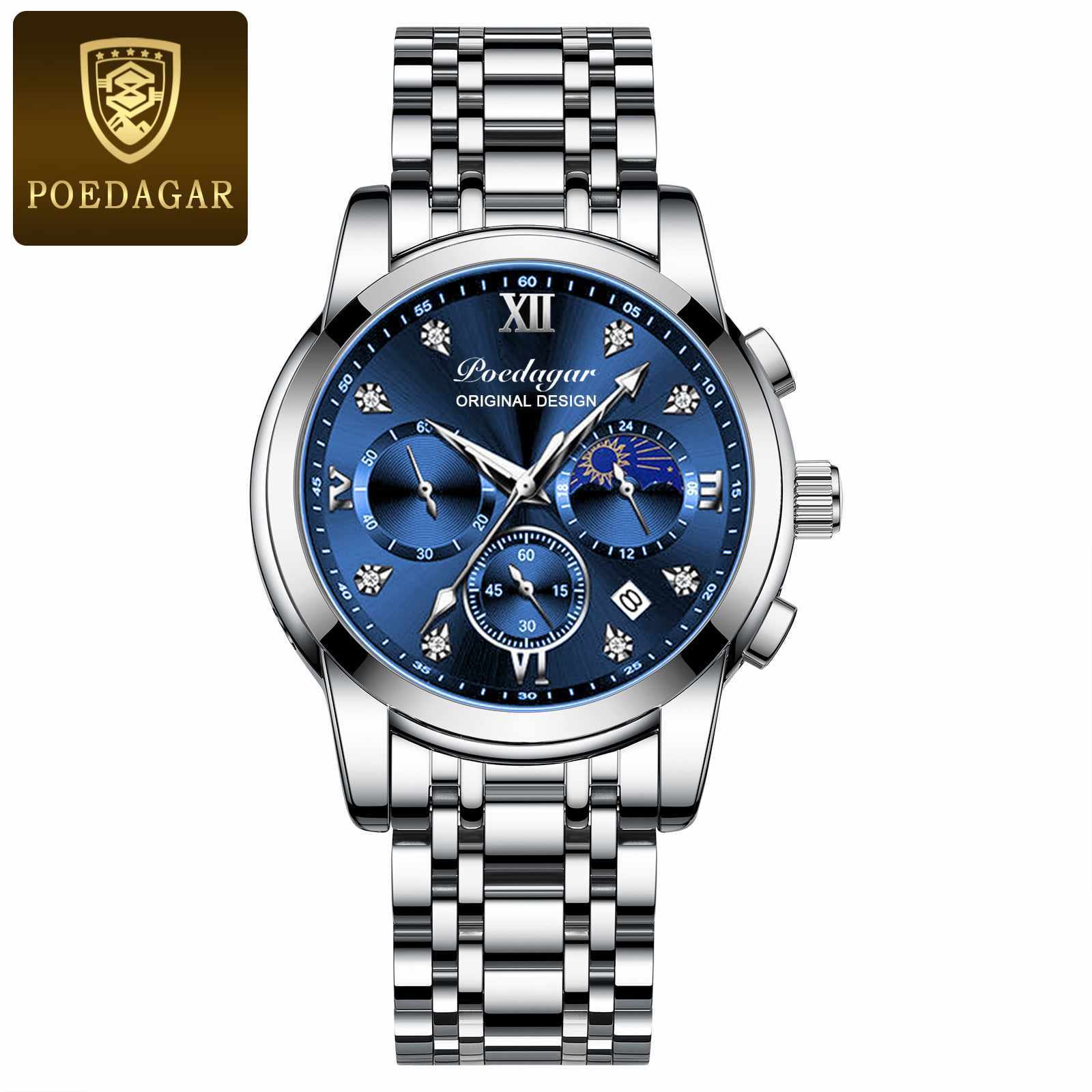 POEDAGAR 819 Man WristWatch Chronograph Sport Men Watch Military Army ...